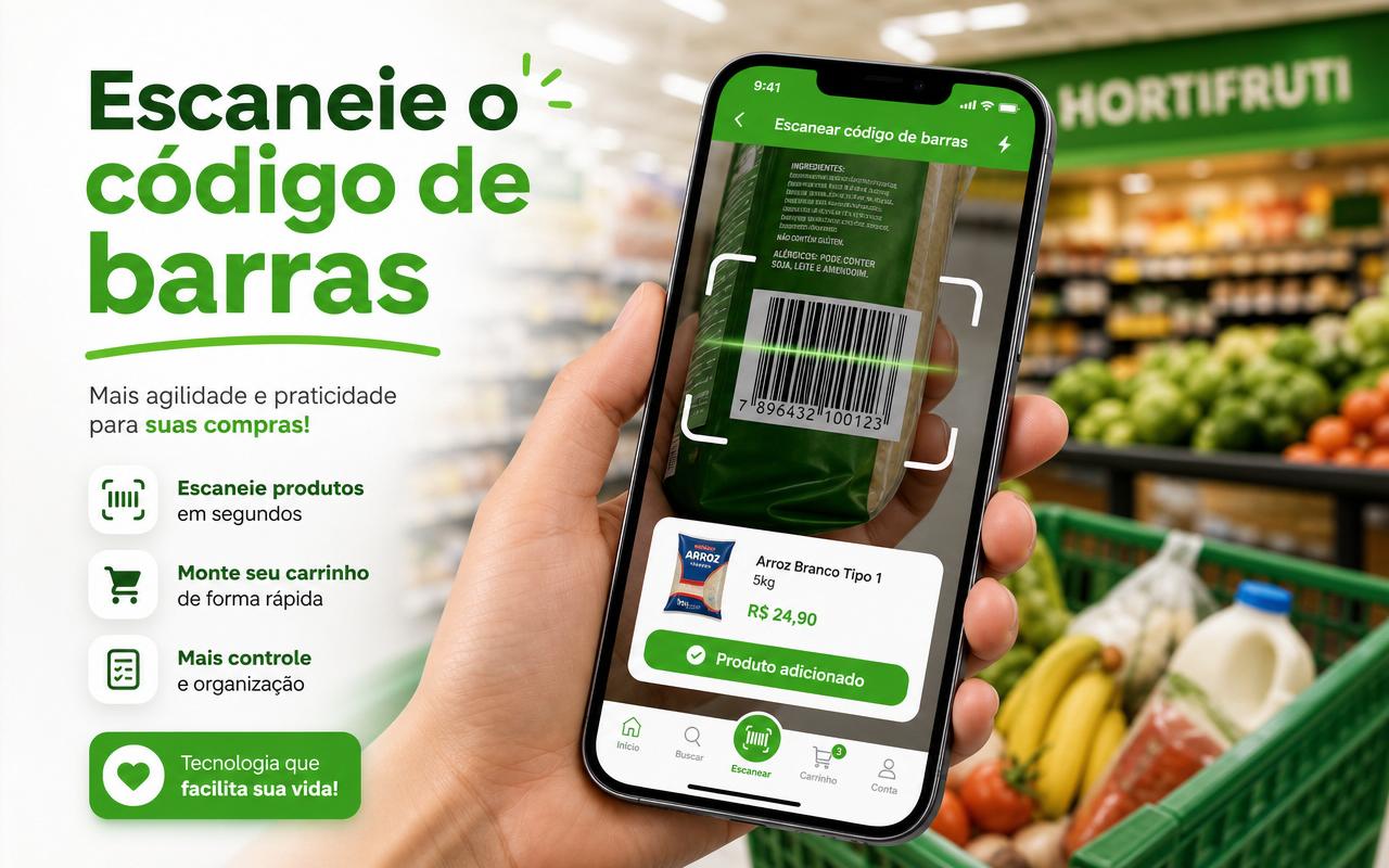 Escaneie o código de barras
