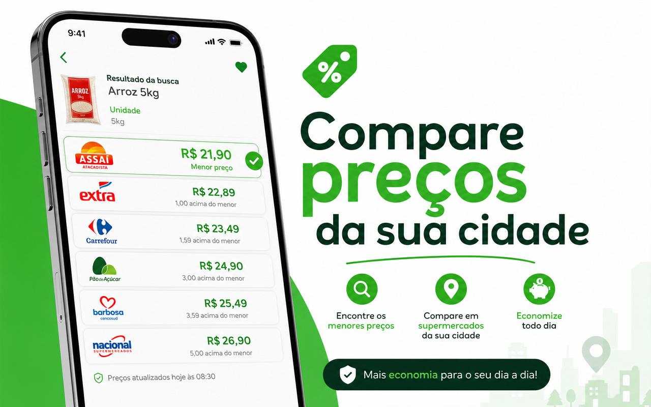 Compare preços da sua cidade